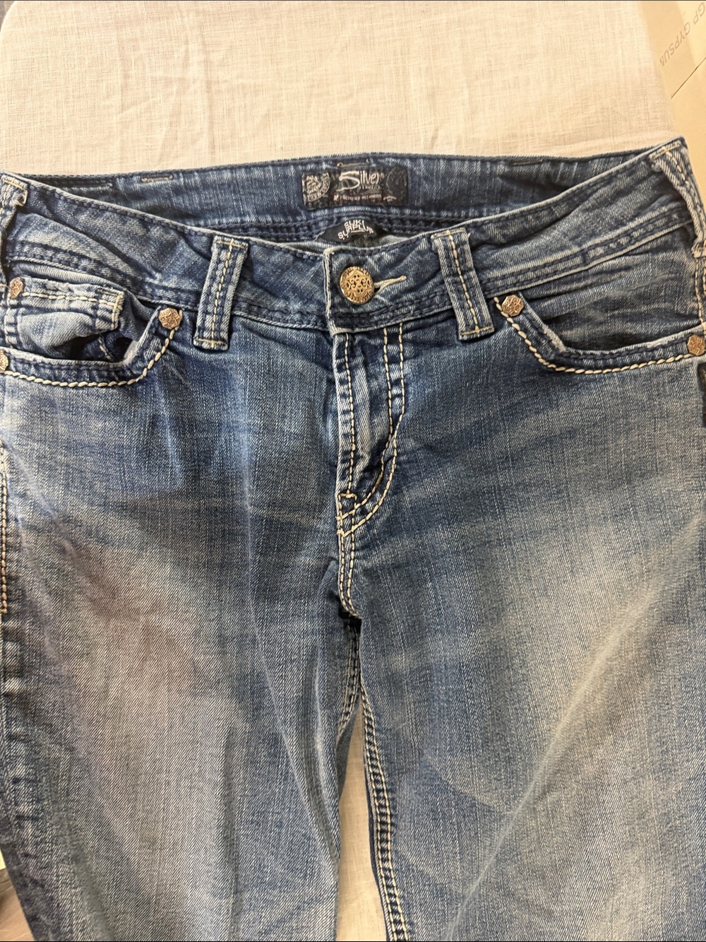 Silver Jeans Women's Bootcut Medium Blue Washed Denim